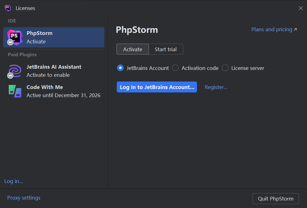 PhpStorm 2024.2 激活教程,附激活码